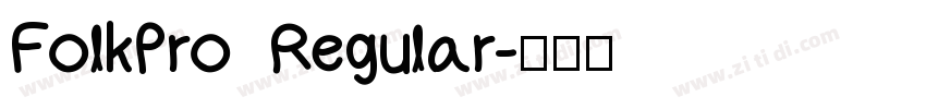 FolkPro Regular字体转换
